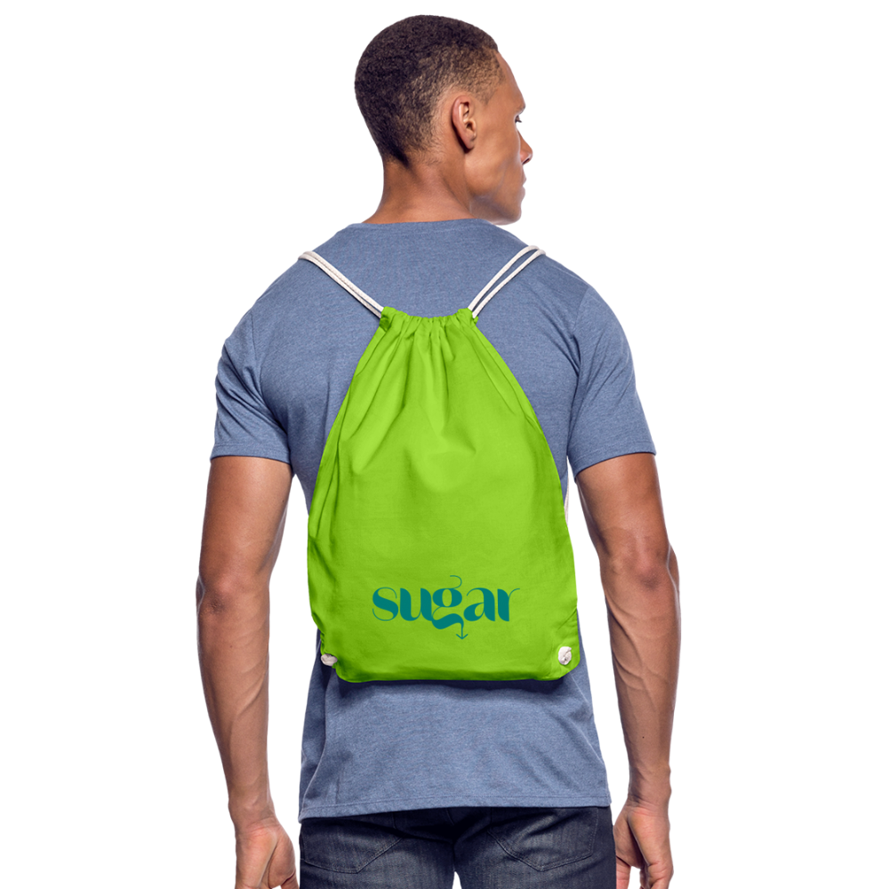 Mochila saco - verde neón