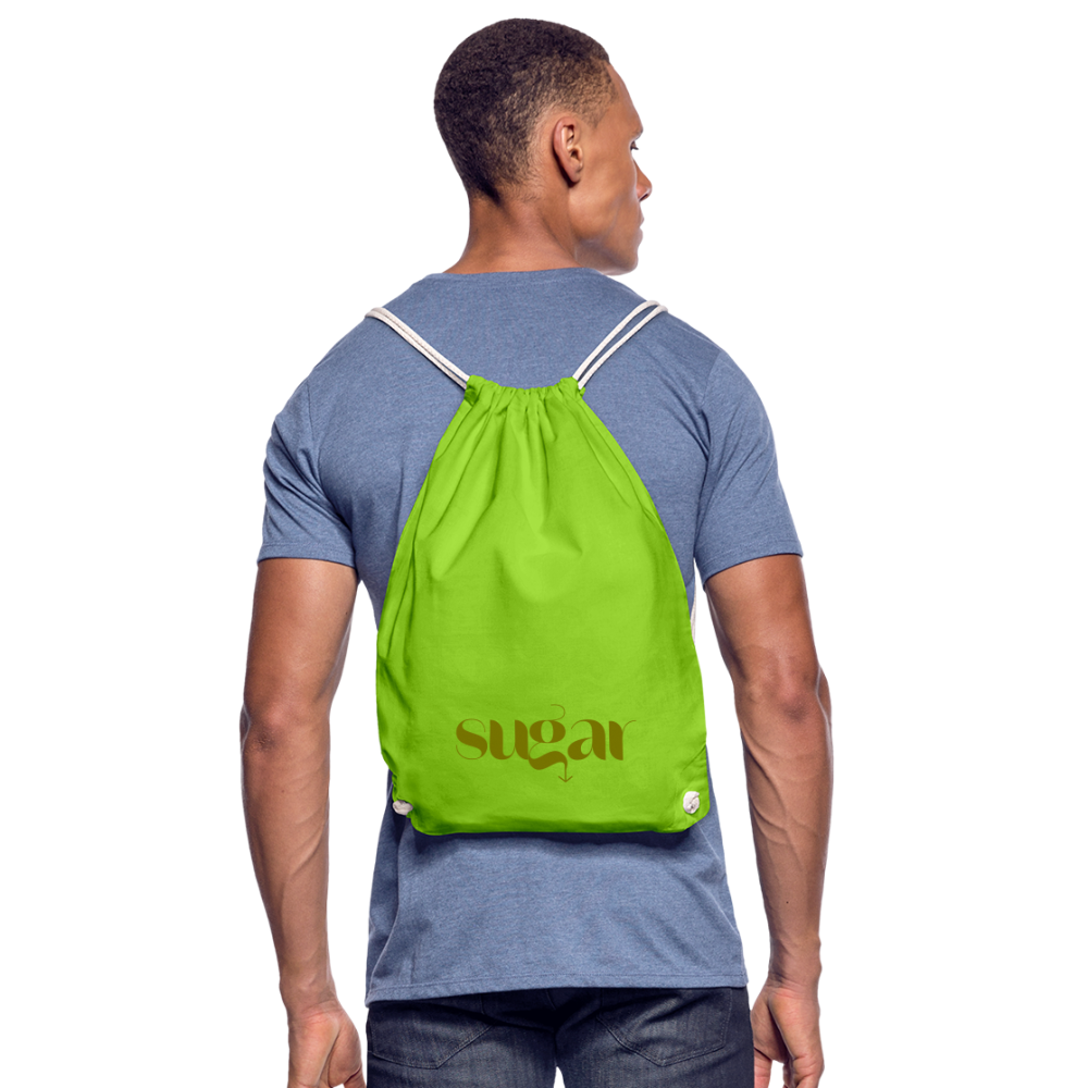 Mochila saco - verde neón