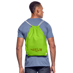 Mochila saco - verde neón