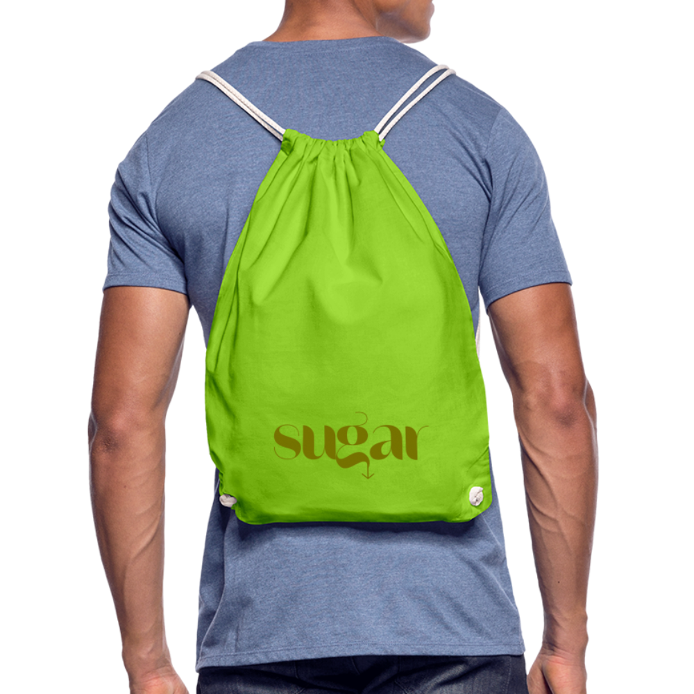 Mochila saco - verde neón