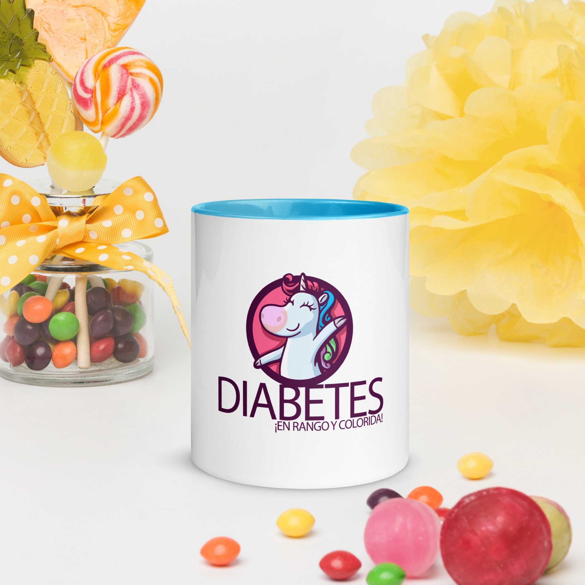 Taza 'Diabetes en rango y colorida'
